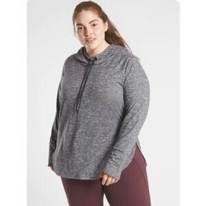 Athleta Heather Gray Uptempo Hoodie size 1X